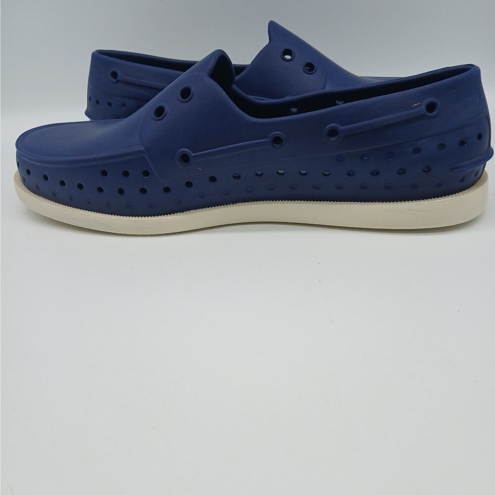 Native Unisex Howard Sugarlite Slip on Rubber Loafers Boat Shoes M8/W10 Navy - Picture 8 of 11